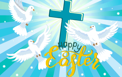 Happy Easter Doves